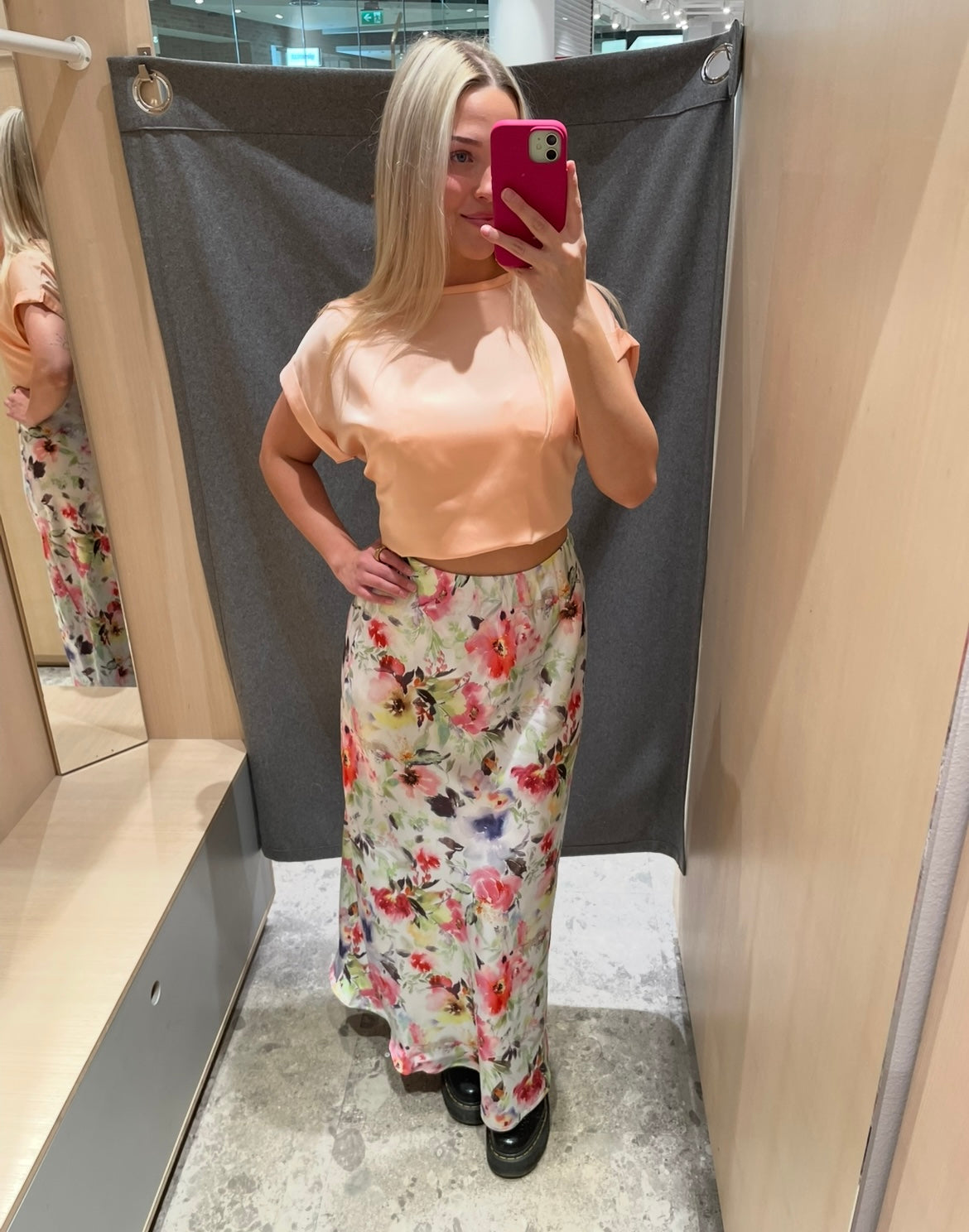 PCGINI Long Skirt - Cloud Dancer